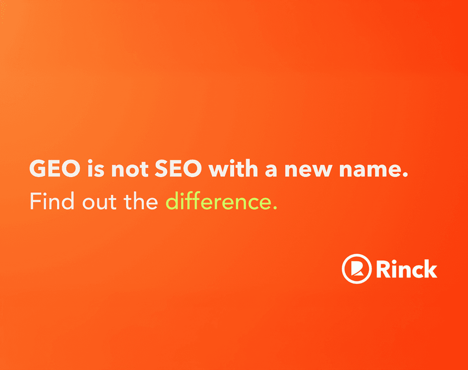 GEO is not SEO with a new name. Find out the difference.
