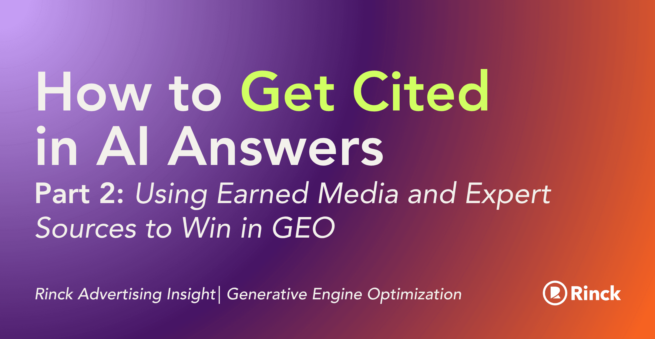 How to Get Cited in AI Answers Part 2
